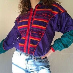 Unique Vintage 80s Windbreaker
